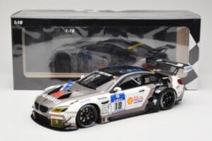 BMW M6 GT3 F13 #18 Schubert Motorsport A. Farfus / J. Krohn 24h Nürburgring 2016 Minichamps 1:18 155162618 Metall — Bild 6 von 6