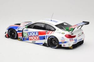 BMW M6 GT3 F13 #96 Turner Motorsport B. Auberlen / R. Foley Class Winner Petit Le Mans 2019 Minichamps 1:18 153192696 Metall — Bild 5 von 6