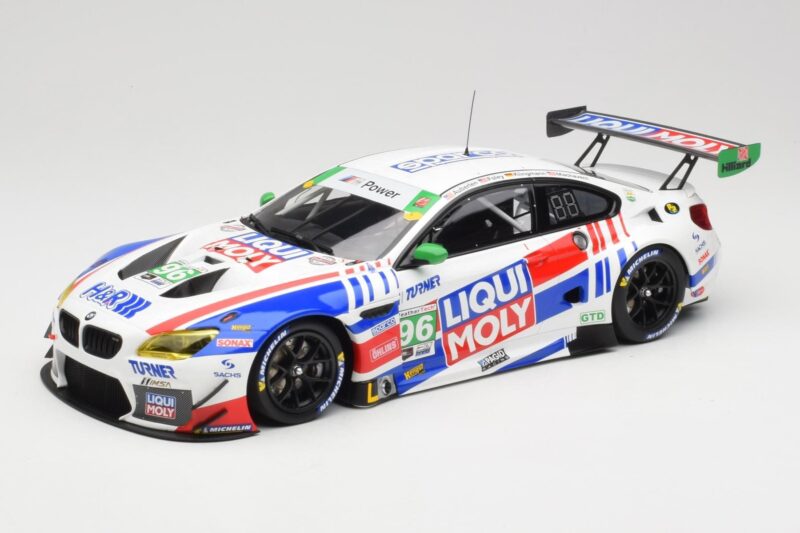 BMW M6 GT3 F13 #96 Turner Motorsport B. Auberlen / R. Foley Class Winner Petit Le Mans 2019 Minichamps 1:18 153192696 Metall