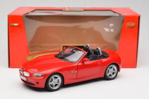 BMW Z4 E85 Roadster Rot Bburago 1:18 34046 Metall — Bild 8 von 8