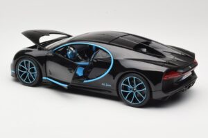Bugatti Chiron Schwarz & Blau Bburago 1:18 18-11040BK Metall — Bild 5 von 8
