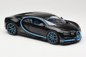 Bugatti Chiron Schwarz & Blau Bburago 1:18 18-11040BK Metall — Bild 6 von 8