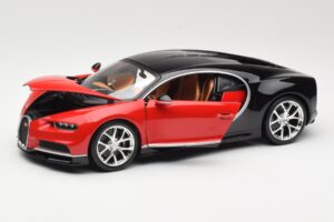Bugatti Chiron Schwarz & Rot Bburago 1:18 18-11040 Metall — Bild 2 von 8