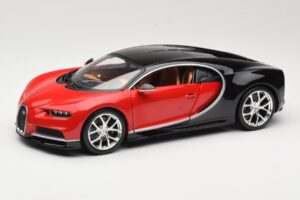 Bugatti Chiron Schwarz & Rot Bburago 1:18 18-11040 Metall