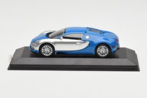 Bugatti Veyron Centenaire Blau Metallic Silber Minichamps 1:43 400110850 Metall
