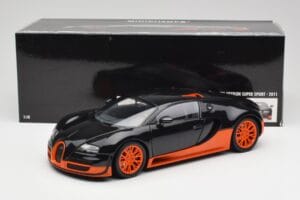 Bugatti Veyron Super Sport World Record Edition Carbon & Orange Minichamps 1:18 100110840 Metall — Bild 8 von 8