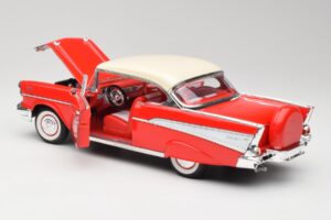 Chevrolet Bel Air Matador Rot & India Elfenbein Road Legends 1:18 92109 Metall — Bild 5 von 8