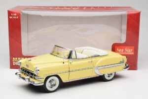 Chevrolet Bel Air Cabriolet Gelb Sun Star 1:18 1712 Metall — Bild 8 von 8