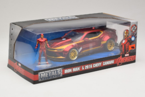 Chevrolet Camaro Iron Man Mit Figur Metals Diecast 1:24 99724 Metall — Bild 2 von 3