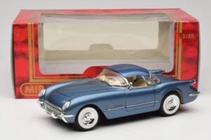 Chevrolet Corvette C1 Blau Mira 1:18 6105 Metall — Bild 8 von 8