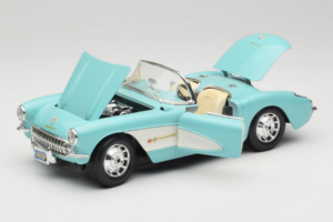 Chevrolet Corvette C1 Blau & Weiß Bburago 1:18 3024-M2 Metall — Bild 2 von 8