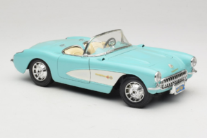 Chevrolet Corvette C1 Blau & Weiß Bburago 1:18 3024-M2 Metall — Bild 6 von 8