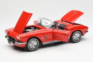 Chevrolet Corvette C1 Cabriolet Roman Rot AUTOart 1:18 71102 Metall — Bild 2 von 8