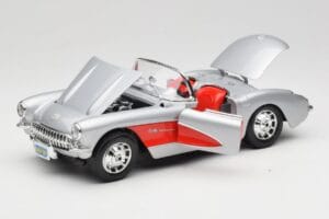 Chevrolet Corvette C1 Silber Bburago 1:18 3034 Metall — Bild 2 von 8