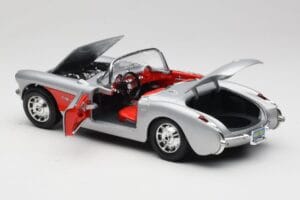 Chevrolet Corvette C1 Silber Bburago 1:18 3034 Metall — Bild 5 von 8