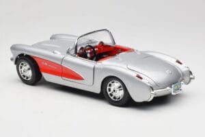 Chevrolet Corvette C1 Silber Bburago 1:18 3034 Metall — Bild 7 von 8