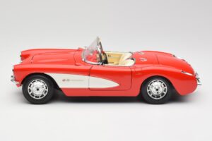 Chevrolet Corvette C1 Roadster Rot Bburago 1:18 3024 Metall — Bild 4 von 8