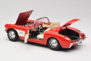 Chevrolet Corvette C1 Roadster Rot Bburago 1:18 3024 Metall — Bild 5 von 8