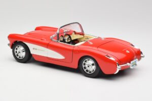 Chevrolet Corvette C1 Roadster Rot Bburago 1:18 3024 Metall — Bild 7 von 8