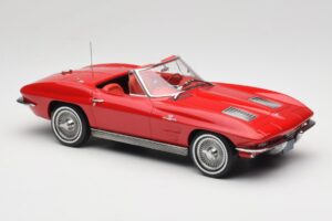Chevrolet Corvette C2 Sting Ray Cabriolet Riverside Red Norev 1:18 189056 Metall — Bild 4 von 6