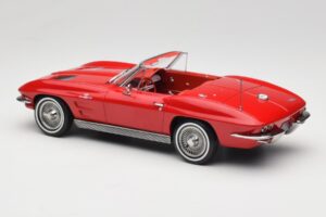 Chevrolet Corvette C2 Sting Ray Cabriolet Riverside Red Norev 1:18 189056 Metall — Bild 5 von 6