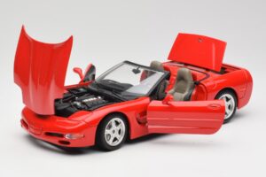 Chevrolet Corvette C5 Cabriolet Rot Bburago 1:18 3076 Metall — Bild 2 von 8