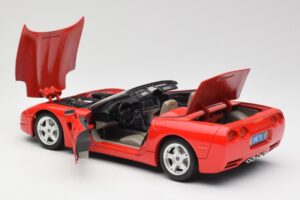 Chevrolet Corvette C5 Cabriolet Rot Bburago 1:18 3076 Metall — Bild 5 von 8