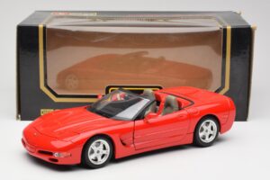 Chevrolet Corvette C5 Cabriolet Rot Bburago 1:18 3076 Metall — Bild 8 von 8
