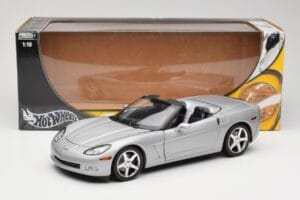 Chevrolet Corvette C6 Cabriolet Silber Hot Wheels 1:18 B6052 Metall — Bild 8 von 8