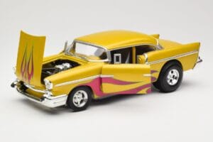 Chevrolet Custom Gelb mit Flamme Hot Wheels 1:18 21356 Metall — Bild 2 von 8