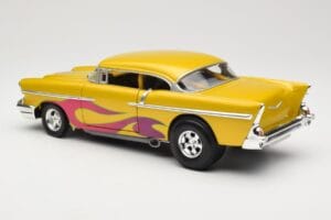 Chevrolet Custom Gelb mit Flamme Hot Wheels 1:18 21356 Metall — Bild 7 von 8