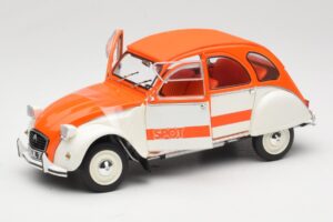 Citroen 2CV Spot Orange & Weiß Solido 1:18 421183600 Metall — Bild 2 von 8