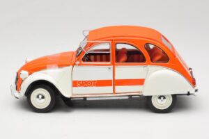 Citroen 2CV Spot Orange & Weiß Solido 1:18 421183600 Metall — Bild 4 von 8