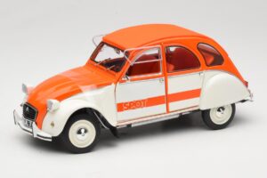 Citroen 2CV Spot Orange & Weiß Solido 1:18 421183600 Metall