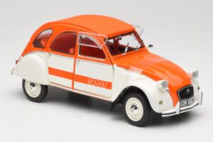Citroen 2CV Spot Orange & Weiß Solido 1:18 421183600 Metall — Bild 6 von 8