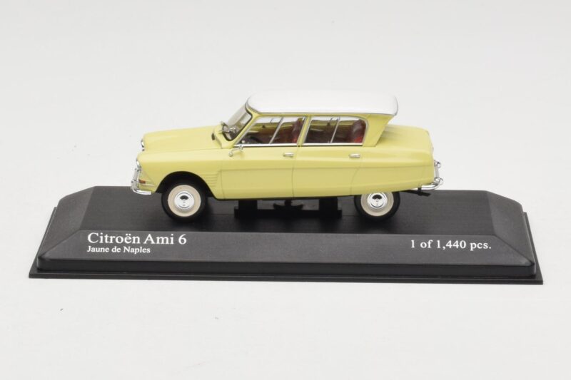 Citroen Ami 6 Gelb Weiß Minichamps 1:43 400111661 Metall