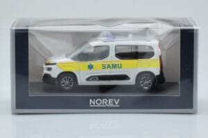 Citroen Berlingo Ambulance SAMU Weiß Gelb Norev 1:43 155769 Metall — Bild 4 von 4