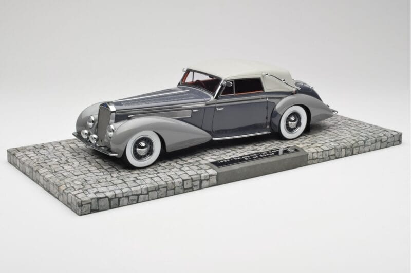 Delage D8 120 Cabriolet Grau & Dunkelgrau Minichamps 1:18 107115134 Metall