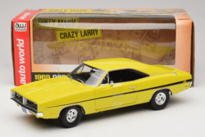 Dodge Charger R/T Gelb Dirty Mary Crazy Larry Auto World 1:18 AWSS101/06 Metall — Bild 8 von 8