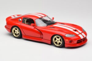 Dodge Viper GTS Rot Bburago 1:18 3075 Metall — Bild 6 von 8