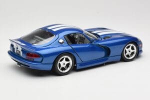 Dodge Viper GTS SR II Blau mit Weißen Streifen Bburago 1:18 3330 Metall — Bild 3 von 8