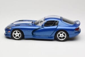 Dodge Viper GTS SR II Blau mit Weißen Streifen Bburago 1:18 3330 Metall — Bild 4 von 8