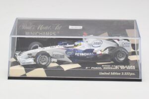 BMW Sauber F1.06 #10 N. Heidfeld Hungarian GP 3rd Place 2006 Minichamps 1:43 400060116 Metall — Bild 5 von 5