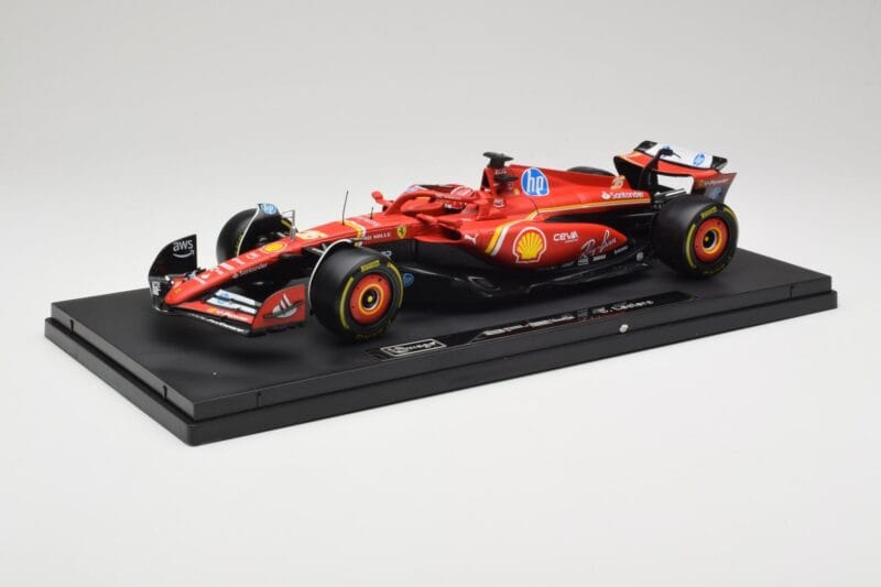 Ferrari SF-24 #16 C. Leclerc Emilia Romagna Grand Prix 2024 Bburago 1:18 18-16821-L-IMOLA-SHOWCASE Metall