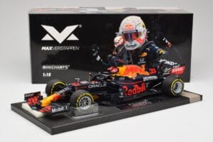Red Bull RB16B #33 M. Verstappen France GP Winner 2021 Minichamps 1:18 113210833 Metall — Bild 6 von 7