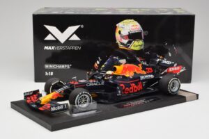 Red Bull RB16B #33 M. Verstappen Styrian & Austrian GP Winner 2021 Minichamps 1:18 113210933 Metall — Bild 6 von 6