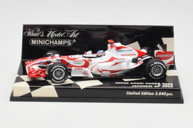 Super Aguri Honda SA06 #22 T. Sato Japanese GP 2006 Minichamps 1:43 400060122 Metall