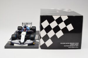 Williams FW43B Mercedes #63 G. Russell Belgian GP 2021 Minichamps 1:18 117211363 Resin — Bild 6 von 7