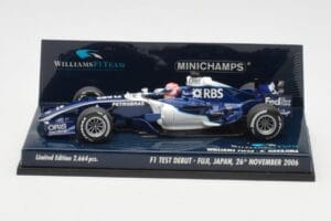 Williams FW28 Toyota K. Nakajima F1 Test Debut 2006 Minichamps 1:43 400060135 Metall — Bild 3 von 6