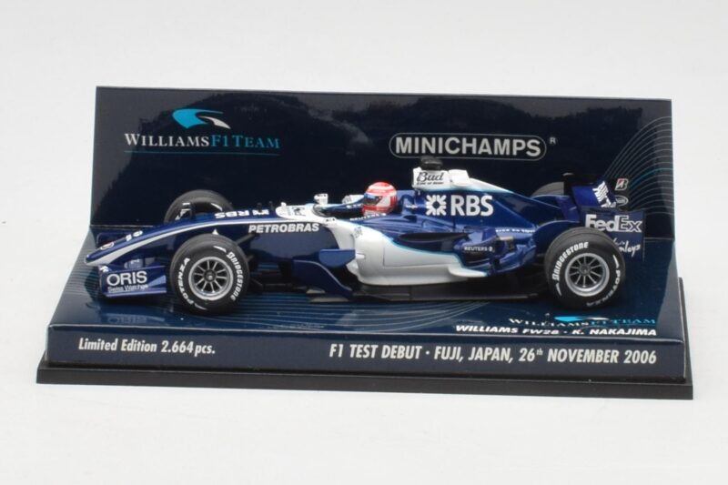 Williams FW28 Toyota K. Nakajima F1 Test Debut 2006 Minichamps 1:43 400060135 Metall
